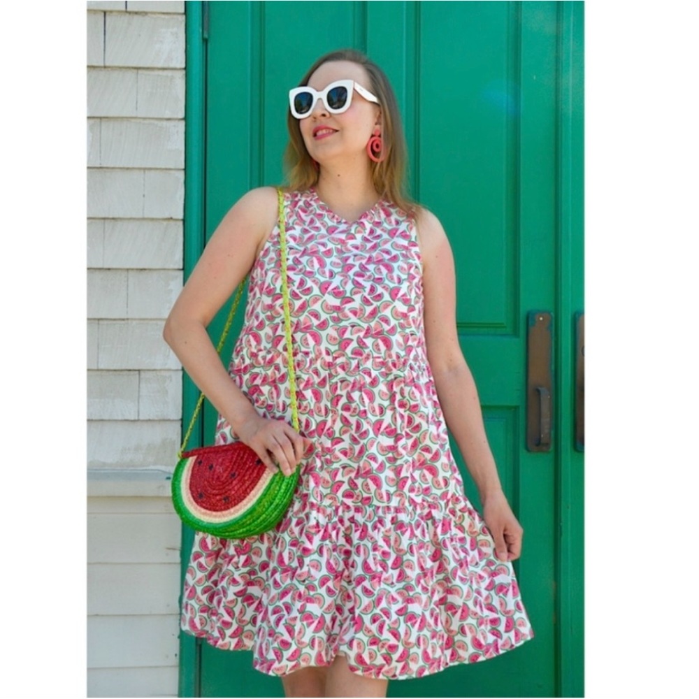 J. Crew Watermelon Dress Size 4